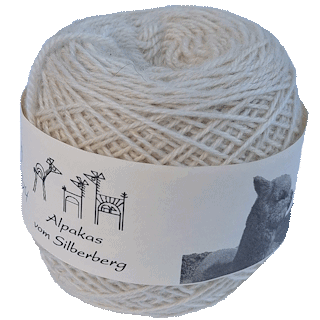 Alpakawolle weiß