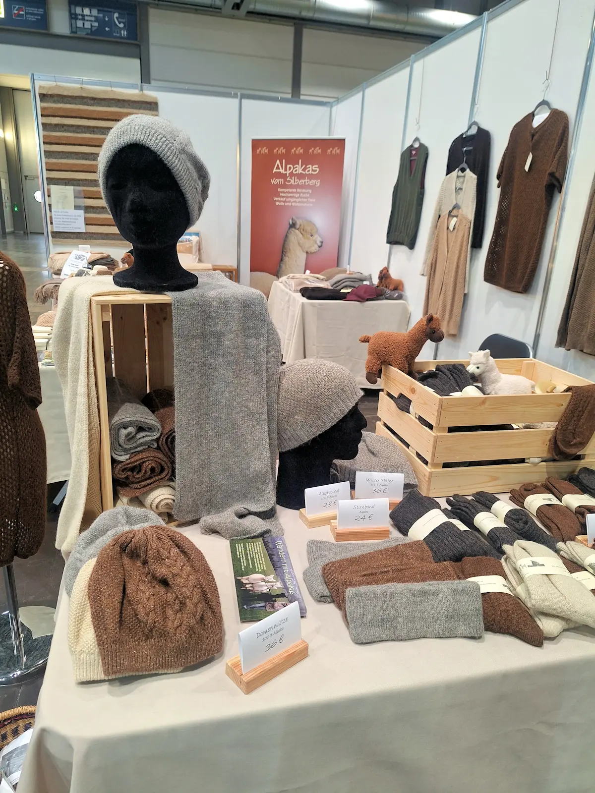 Messestand Alpakas vom Silberberg auf der Haus-Garten-Freizeit Leipzig 2026